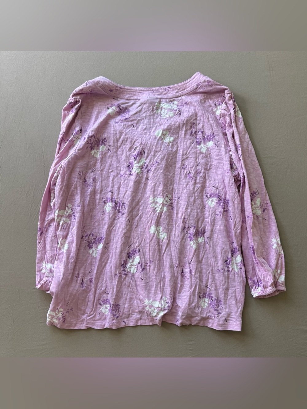 Style & Co. Floral Pintuck V-Neck Knit Top - Picture 3 of 7